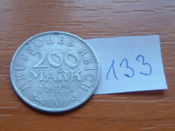 NÉMET WEIMAR 200 MARK MÁRKA 1923 A, Alumínium  133.