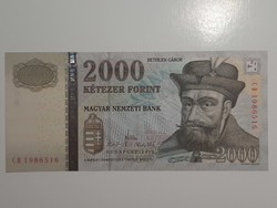 2000 forint bankjegy  2010 UNC  CB sorozat