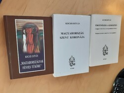Kocsis István dedikált könyvei 4 db EGYBEN Szentkorona , dráma Árva Bethlen Kata + 1 ajándék könyv