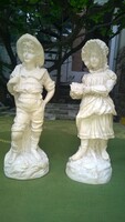 Jelzett-Italia antik terrakotta szobor, figura akár kertbe is