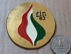 KISZ - FIN/Forradalmi Ifjúsági Napok 1983 jelvény
