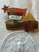 KISZ - Önkéntes Ifjúsági Tábor 1964 jelvény