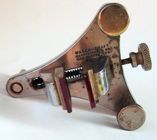 Antique rocking scale with ruby