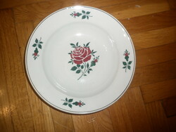Régi  jelzett wilhelmsburg virágos fajansz fali tányér