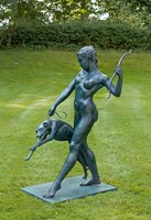 Diana a vadászat Istennője - Óriási bronz szobor műalkotás