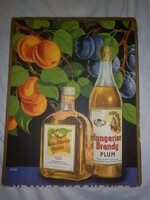 Antik  krausz moskovits ipartelepek rt  brandy pálinka reklám karton plakát
