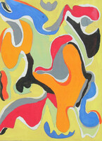 Unknown modern painter: colorful forms