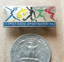 Pioneer - national sports days 1982 badge is rarer