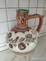 Karcagi ceramic harvest jug, rattle jug for sale!