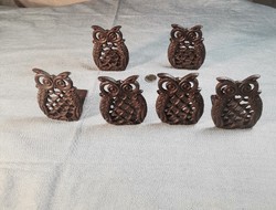 Cast iron 6 owl book support g 127/2