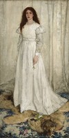 James whistler - the girl in white - reprint