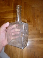 Antik dit-gott üveg palack Dietrich és Gottschlig likőrgyár