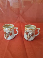 2 antique porcelain mugs