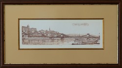 Reasonable price! Gaal domokos etching with certificate of authenticity!
