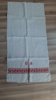 4731 - Cross-stitch linen monogrammed towel