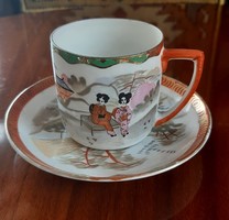 4726 - Very nice mocha cup with bottom - Japanese decor