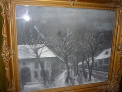 Winter street pastel picture 14536/6