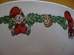 Very rare Scandinavian children's set, Santa Claus and Julius the little elf trio, also for Christmas