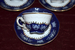 Zsolnay pompadour II. Mocha cup set (6 cups + 6 saucers) (dbz 00126)