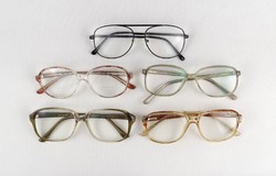 1K152 old diopter retro glasses package 5 pieces