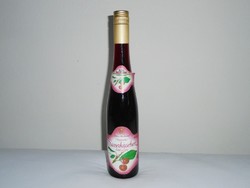 Retro Meggylikőr cherry liqueur glass bottle - Helvéciai Á.G. 1980s, unopened, rarity