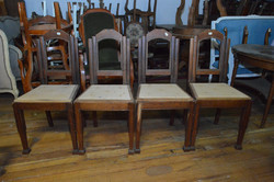 4 antique art-deco chairs