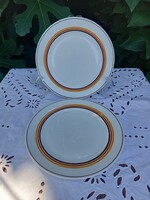Alföldi porcelain_striped cake plates in a pair
