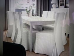 Elegant, long chair cover (1 piece) - model piece for making cuts