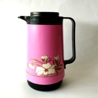Retro frosted glass thermos with insert