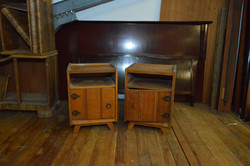 2 rustic nightstands