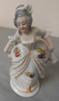 Barokk porcelán nő – Altwien stílusú