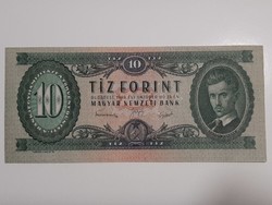 Ritka !!  10 forint bankjegy UNC  1949 Rákosi címer , elcsúszott nyomtatás