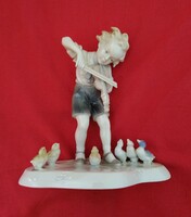 Starting from HUF 1! Metzler ortloff porcelain! A little boy who plays the violin for birds! It is in perfect condition!