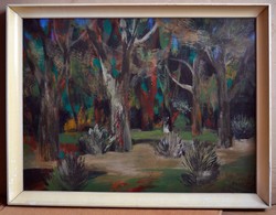 Scholz Erik: Erdő képcsarnokos festmény