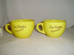 "La Festa Cappuccino" - két darab csésze együtt