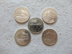 5 darab ezüst 200 forint 1992 - 1992 - 1992 - 1993 - 1994