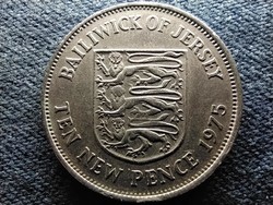Jersey II. Erzsébet 10 új penny 1975 (id59443)