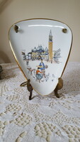 Retro,Alka Kunst Bavaria háromszögletű falitányér
