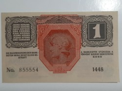 1 korona 1916  UNC  bézs papír