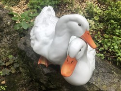 A giant pair of Herend ducks.