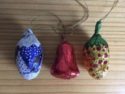Old chocolate Christmas tree decorations