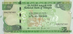 Etiópia 10 birr, 2020, UNC bankjegy