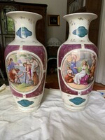 Cseh Alt Wien porcelán váza pár