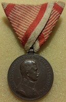 IV. KÁROLY bronz vitézségi kitüntetés (posta van)  !