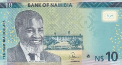 Namíbia 10 dollár, 2015, UNC bankjegy