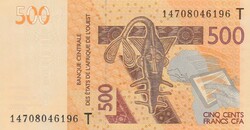 Togo 500 francs, 2012, UNC bankjegy