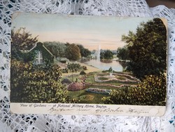 Antik hosszúcímzéses amerikai színezett képeslap, USA Dayton National Military Home park