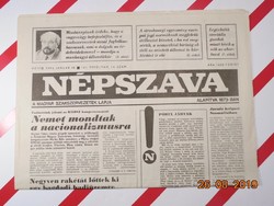 Old retro newspaper - vernacular - January 18, 1993 - The newspaper of Hungarian trade unions