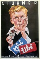 Stühmer Tibi csoki plakát 1970-es évek print