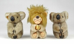 1K071 retro clip koala and lion figure 3 pieces